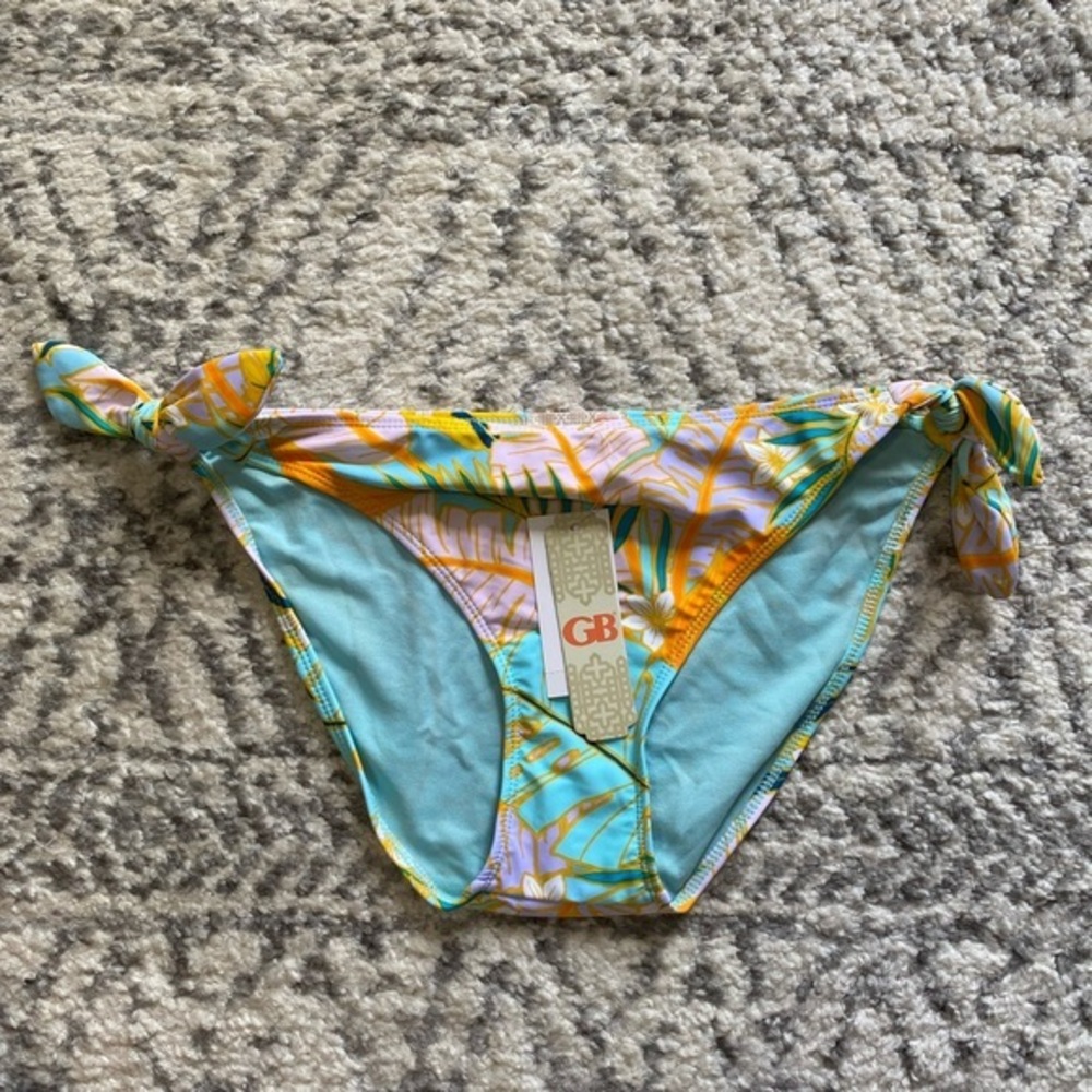 GB Tropical Knot Side Hipster Swimsuit Bikini Bottom NEW